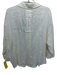 Mint Velvet Size XL Cream White Linen Long Cuff Sleeve Button Up Collared Top Cream White / XL