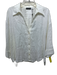 Mint Velvet Size XL Cream White Linen Long Cuff Sleeve Button Up Collared Top Cream White / XL