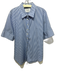 The Shirt Rochelle Behrens Size 2XL Blue & White Cotton Blend Striped Shirt Top Blue & White / 2XL