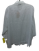 WHYCI Size 50 White Linen Floral Eyelet 3/4 Sleeve Button Up Shirt Top White / 50