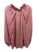 Kobi Halperin Size L Pink & Gold Polyester & Metallic Long puff sleeve Dot Top Pink & Gold / L