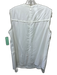 Akris Punto Size 14 White Lyocell Sleeveless Fringe Back Zip Top White / 14