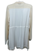 Lafayette 148 Size M Cream & White Wool & Silk Long Sleeve Fabric Block Cardigan Cream & White / M