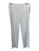 J. McLaughlin Size M White Nylon & Spandex Elastic Waistband Zip Pocket Pants White / M