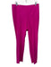 Akris Size 12 Fuschia Pink Cotton & Nylon Side Zip Slim Fit Trouser Pants Fuschia Pink / 12