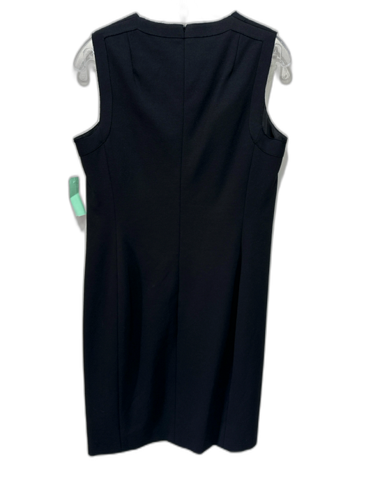 Akris Punto Size 10 Black Viscose & Polyamide Sleeveless Grommets Dress Black / 10