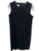 Akris Punto Size 10 Black Viscose & Polyamide Sleeveless Grommets Dress Black / 10