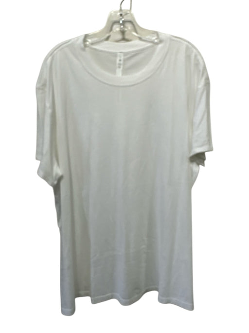 Lululemon Size 16 White Pima Cotton Short Sleeve T Shirt Top White / 16