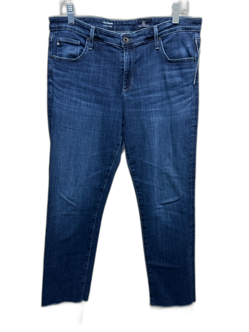 AG Adriano Goldschmied Size 33 Dark Wash Cotton Denim Zip Fly Mid Rise Jeans Dark Wash / 33