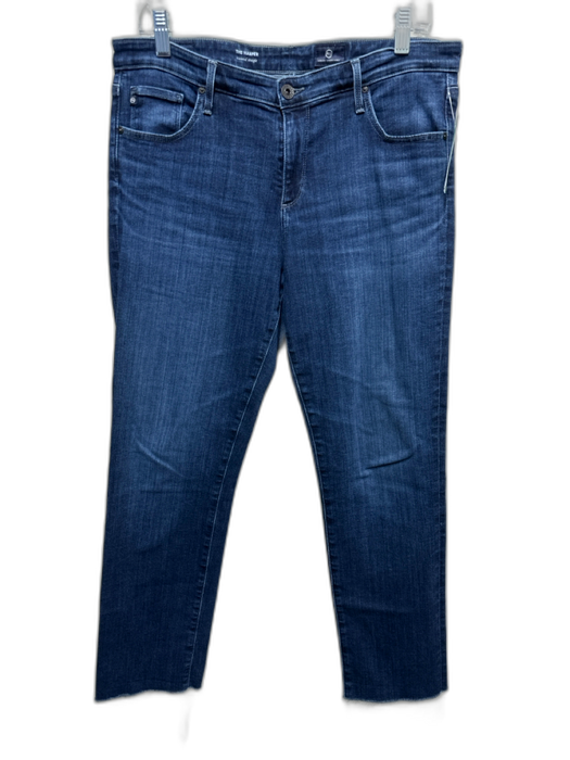 AG Adriano Goldschmied Size 33 Dark Wash Cotton Denim Zip Fly Mid Rise Jeans Dark Wash / 33
