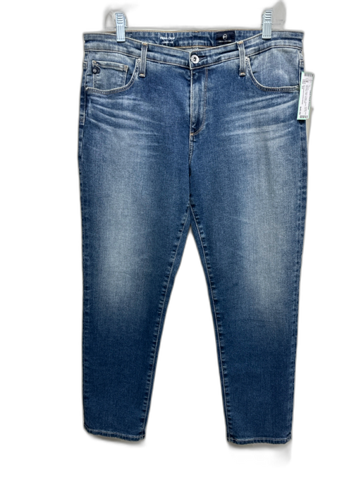 AG Adriano Goldschmied Size 33 Medium Wash Cotton Denim Zip Fly Mid Rise Jeans Medium Wash / 33
