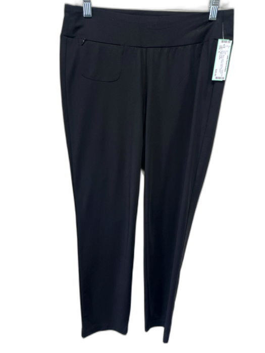 J. McLaughlin Size S Black Nylon & Spandex Elastic Waist Zipper Pocket Pants Black / S