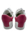Mulberry Shoe Size 41 White & Pink Leather Color Block lace up Low Top Sneakers White & Pink / 41
