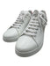 Mulberry Shoe Size 41 White & Pink Leather Color Block lace up Low Top Sneakers White & Pink / 41