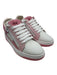 Giuseppe Zanotti Shoe Size 39.5 Pink & White Leather Lace Up Low Top Sneakers Pink & White / 39.5