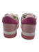 Giuseppe Zanotti Shoe Size 39.5 Pink & White Leather Lace Up Low Top Sneakers Pink & White / 39.5