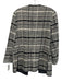 Lafayette 148 Size 6 Black & White Cotton Blend Textured Open Front Jacket Black & White / 6