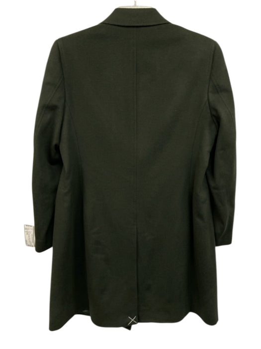 SUISTUDIO Size 12 Dark Green Wool 2 Buttons Peak Lapels Long Sleeve Jacket Dark Green / 12