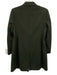 SUISTUDIO Size 12 Dark Green Wool 2 Buttons Peak Lapels Long Sleeve Jacket Dark Green / 12