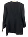 Lafayette 148 Size 12 Black Wool 1 Button V Neck S Chain Jacket Black / 12