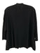 Eileen Fisher Size L Black Linen Blend Open Front 3/4 Sleeve Cardigan Black / L