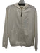 Brunello Cucinelli Size L Cream Cotton Blend Zip Front Hooded Long Sleeve Jacket Cream / L