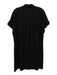 Lafayette 148 Size M Black Acetate Blend V Neck Peak Lapels Button Front Dress Black / M
