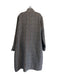 Ulla Johnson Size L Black, White & Brown Cotton Blend Chevron Button Front Coat Black, White & Brown / L
