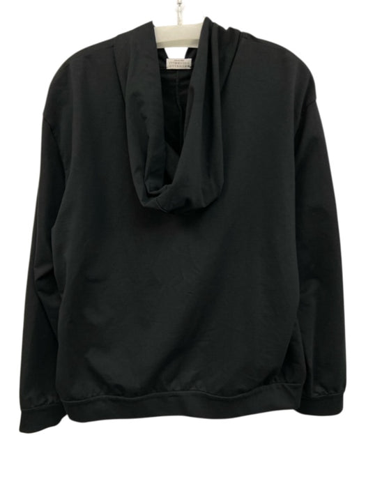 Brunello Cucinelli Size XXL Black Cotton Blend Zip Front Hooded Jacket Black / XXL