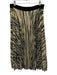 Proenza Schouler Size 10 Black & Cream Printed Sheer Chiffon Pleated Skirt Black & Cream / 10