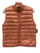 Falconeri Size L Orange Poly Blend Zip Front High Neck Padded Jacket Orange / L