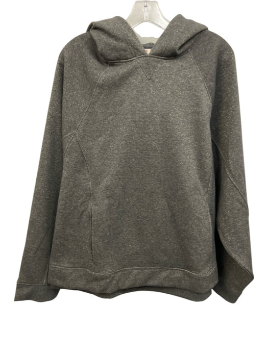 Daily Practice Size L Grey Cotton Blend Hood Metallic accents Long Sleeve Jacket Grey / L