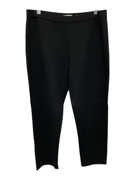 Vince Size L Black Cotton Blend Elastic Waist Trouser Pants Black / L