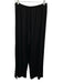 Vince Size M Black Cotton Blend Wide Leg Trouser Elastic Waist Pants Black / M