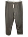 Vince Size L Grey Cotton Blend Straight Leg Trouser Elastic Waist Pants Grey / L