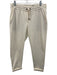 Brunello Cucinelli Size L Cream Cotton Blend Elastic Waist Elastic Waist Pants Cream / L