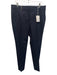 Peserico Size 50 Navy Cotton Blend Zip & Hook Closure 4 Pocket Straight Pants Navy / 50