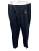 Peserico Size 50 Navy Cotton Blend Zip & Hook Closure 4 Pocket Straight Pants Navy / 50