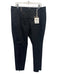 Peserico Size 52 Black Cotton Blend Zip & Hook Closure 4 Pocket Straight Pants Black / 52