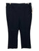 J Mclaughlin Size 12 Navy Rayon Blend Elastic Waist Straight Wide Leg Pants Navy / 12