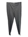 Akris Size 10 Grey Cotton Blend Mid Rise Zip Close Heathered Pants Grey / 10