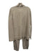 Alice Walk Size XL Beige Prima Cotton Blend 1/4 Zip Long Sleeve Pants Set Beige / XL