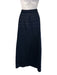 Lafayette 148 Size M Navy Blue Polyester Long Sleeve Shirred Midi Skirt Set Navy Blue / M