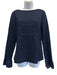 Lafayette 148 Size M Navy Blue Polyester Long Sleeve Shirred Midi Skirt Set Navy Blue / M