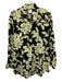 Finley Size L Black & Cream Beige Cotton Abstract Floral Long Sleeve Shirt Top Black & Cream Beige / L