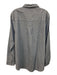 The Shirt Rochelle Behrens Size XXL Blue, White & Silver Cotton Pinstripe Top Blue, White & Silver / XXL