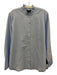 Nili Lotan Size XL Light Blue Cotton Long Sleeve Ruffle Collar Button Up Top Light Blue / XL