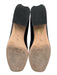 M. Gemi Shoe Size 40 Black Leather Upper Low Block Heel Square Toe Loafers Black / 40