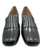M. Gemi Shoe Size 40 Black Leather Upper Low Block Heel Square Toe Loafers Black / 40
