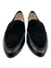 Kate Spade Shoe Size 9 Black Leather Upper Suede Patent Round Almond Toe Loafers Black / 9
